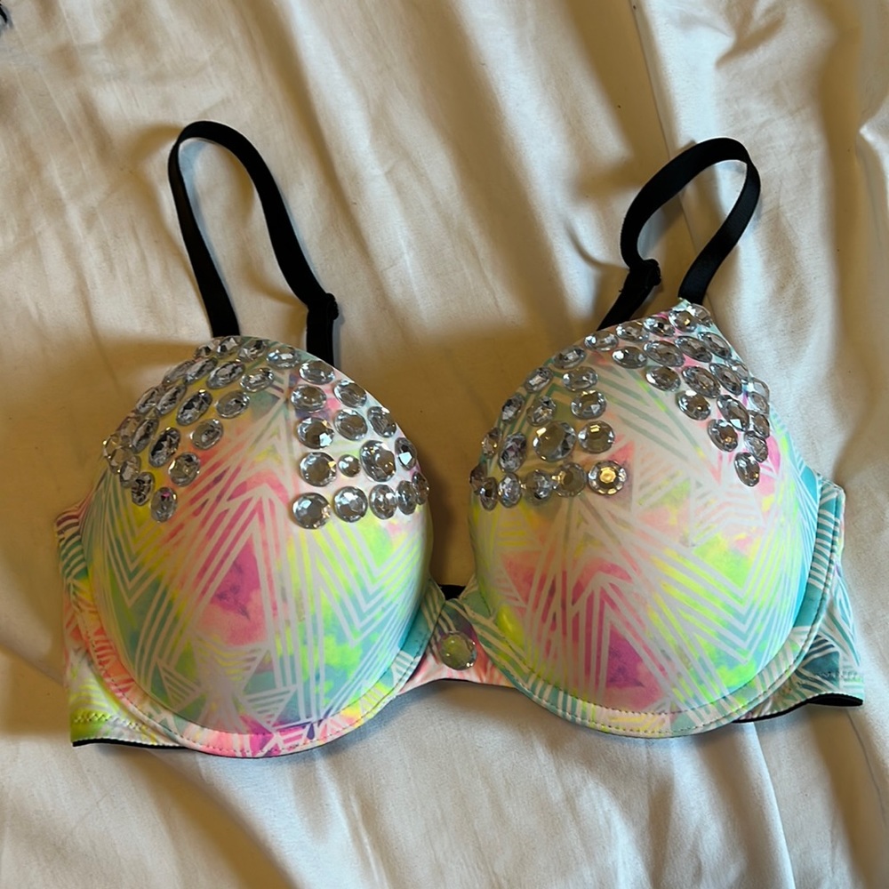 Bedazzled rave bra